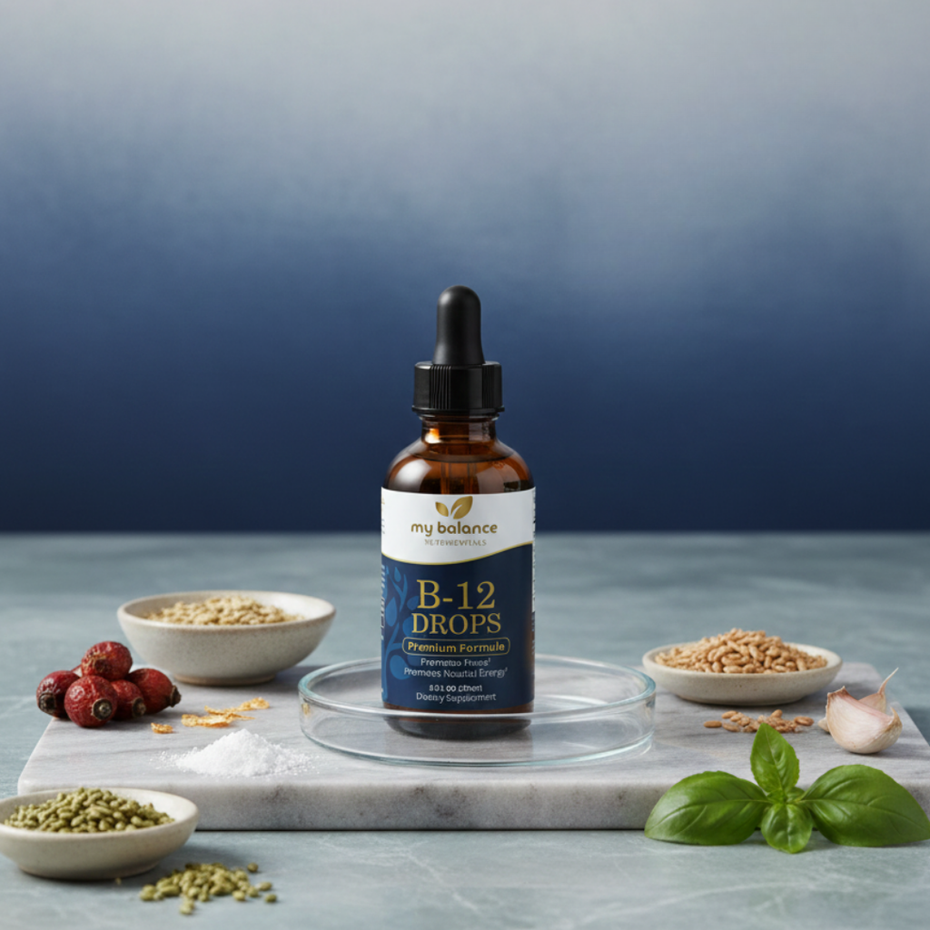 B-12 Drops | Bioactive Methylcobalamin Liquid B12 Supplement