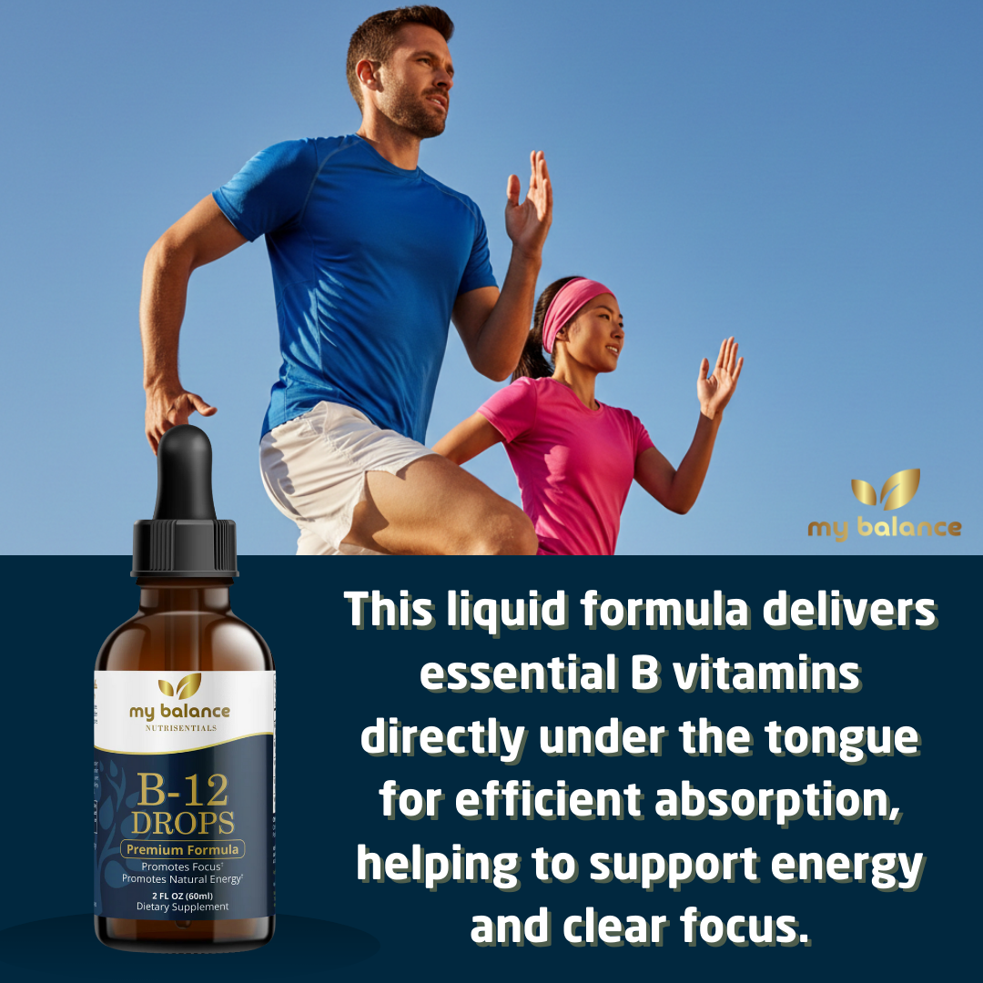 B-12 Drops | Bioactive Methylcobalamin Liquid B12 Supplement